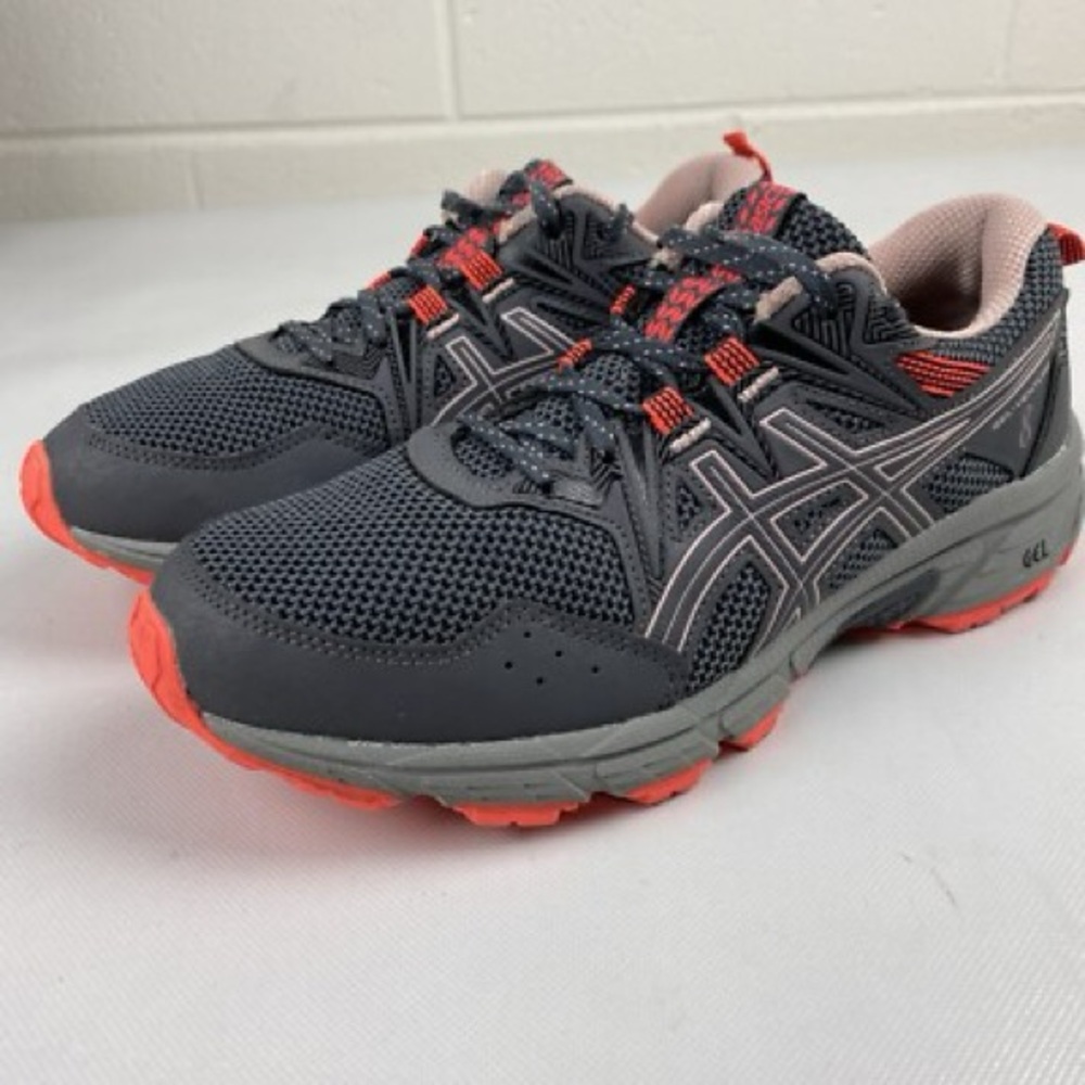 ASICS Women's Gray and Red Athletic Shoes9